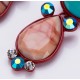 Geometric Statement Drop Earrings With Colorful Stones and Crystals