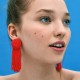 Bohemian Trendy Red Resin Beads Tassel Earrings