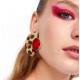 Geometric Leopard Stud Earrings For Women Safari Serie I