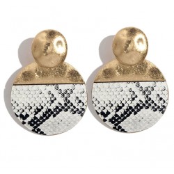 Geometric Leopard Stud Earrings For Women Safari Serie II