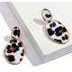 Geometric Leopard Stud Earrings For Women Safari Serie III