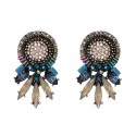 Colorful Crystals Fashion Earrings