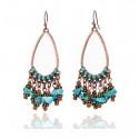 Vintage Drop earrings with Natural Turquoise Stones