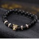 Natural Stone Beads Men Bracelet with Leopard