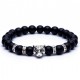 Natural Stone Beads Men Bracelet with Leopard