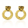 Pendientes Geométricos Vintage color Oro antiguo
