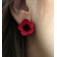 Poppy Flower Earrings, Different Colors