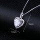 Luxury Cubic Zirconia Heart Pendant Necklace