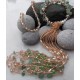 Aventurine Semiprecious stone tassle long necklace Maggiore