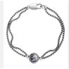 Lion Charm Bracelet For Men Double Chain Stainless Steel