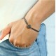 Lion Charm Bracelet For Men Double Chain Stainless Steel