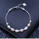 Natural Freshwater Pearl Multicolour Bracelet with Silver 925