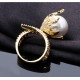 Ring for Women with Big Seashell Pearl