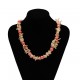 Natural Pink Coral Beads Necklace