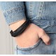 Black Genuine Leather Multilayer Bracelet for Men