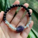 Black Lava Beaded Bracelets with Freshwater Pearls and Amethyst Stone