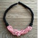 Cherry Cuartz Natural Stone Chip Beads Nylon Line Necklace