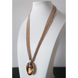 Gold Color Chain Multilayer Women Necklac
