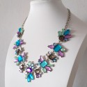 Luxury Crystal Flower Statement Necklace
