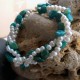 Freshwater Pearl and Green Amazonite Twisted Bracelet