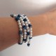 Freshwater Pearl and Natural Sodalite Bracelet
