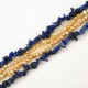 Natural Sodalite Stone and Freshwater Pearl Twisted Necklace
