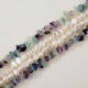 Natural Fluorite and Freshwater Pearl Twisted Multi Strand Necklace