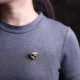 Gold Color Metal Cute Bee Brooch Pin