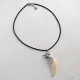 Trendy Brave Boy Man Wolf Tooth Pendant Necklace