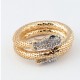 Silver or Gold Color Snake Shape Wrap Bracelet