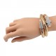 Silver or Gold Color Snake Shape Wrap Bracelet