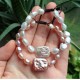Natural Freshwater Pearl Bracelet with a Rectangle Baroque Pearl