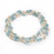 Freshwater Pearls and Aquamarine Long Strand Necklace