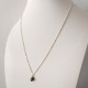 Silver Chain Fine Necklace with Small Natural Pearl Pendant
