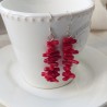 Pendientes con Coral rojo natural auténtico