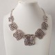 Ethnic Vintage Silver Geometric Necklace