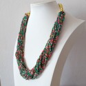 Bohemia Beads Short Multicolor Necklace