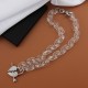 Trendy New Transparent Chain Necklace with Crystal Heart