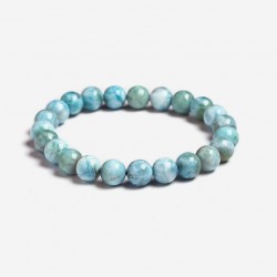 Pulsera de piedras naturales de Larimar Dominicana