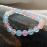 Pulsera cuentas de piedras Morganita bolas de 8mm