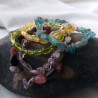 Natural Irregular Shape Gemstone Elastic Bracelets