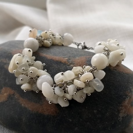 Natural Moonstone Handmade Bracelet