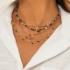 Bohemia Multi Layer Crystal Choker Necklace For Women