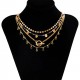 Bohemia Multi Layer Crystal Choker Necklace For Women
