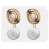 Pendientes estilo Vintage con perla sintética