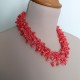 Natural Bamboo Coral Beads Multilayer Handmade Necklace