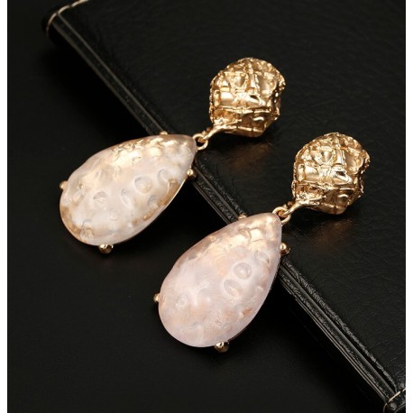 Big Crystal Statement Earrings Water Drop