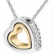 Fashion Jewelry Cubic Zircon Heart Pendant Necklace