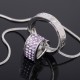 Fashion Jewelry Cubic Zircon Heart Pendant Necklace