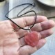 Natural Amethyst Heart Pendant Necklace